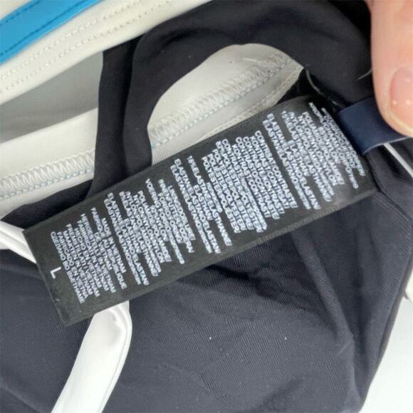 Nautica Women's Bikini Set Size Large Blue Cross-Back Top & Bottom - Picture 8 of 10